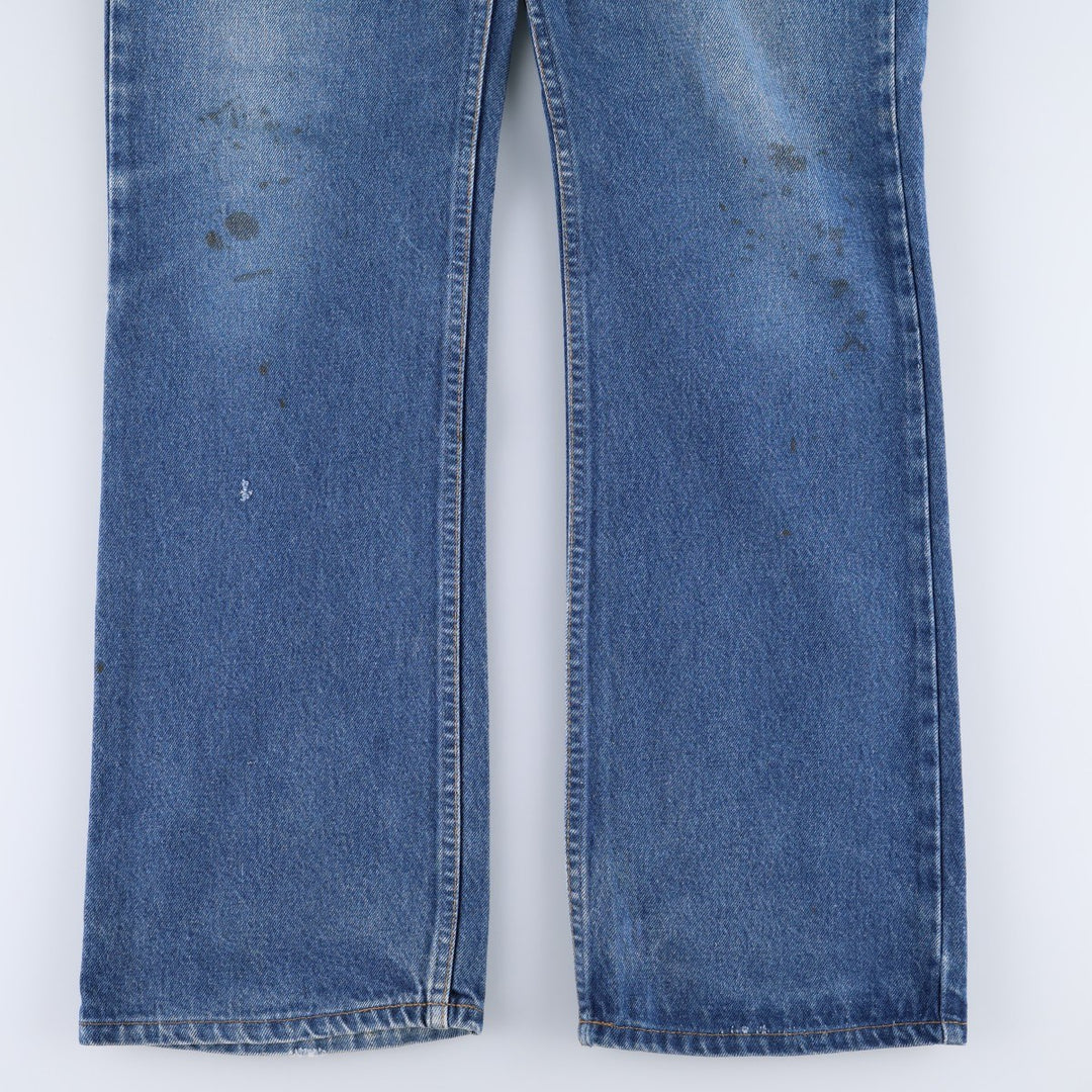 90'S Levi's 20517-0217 Orange Tab Bootcut Denim Pants Made in USA Men's W34 Vintage unclear blue type Vintage Second Hand