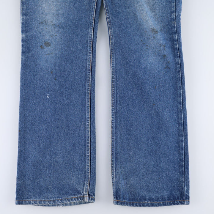 90'S Levi's 20517-0217 Orange Tab Bootcut Denim Pants Made in USA Men's W34 Vintage unclear blue type Vintage Second Hand