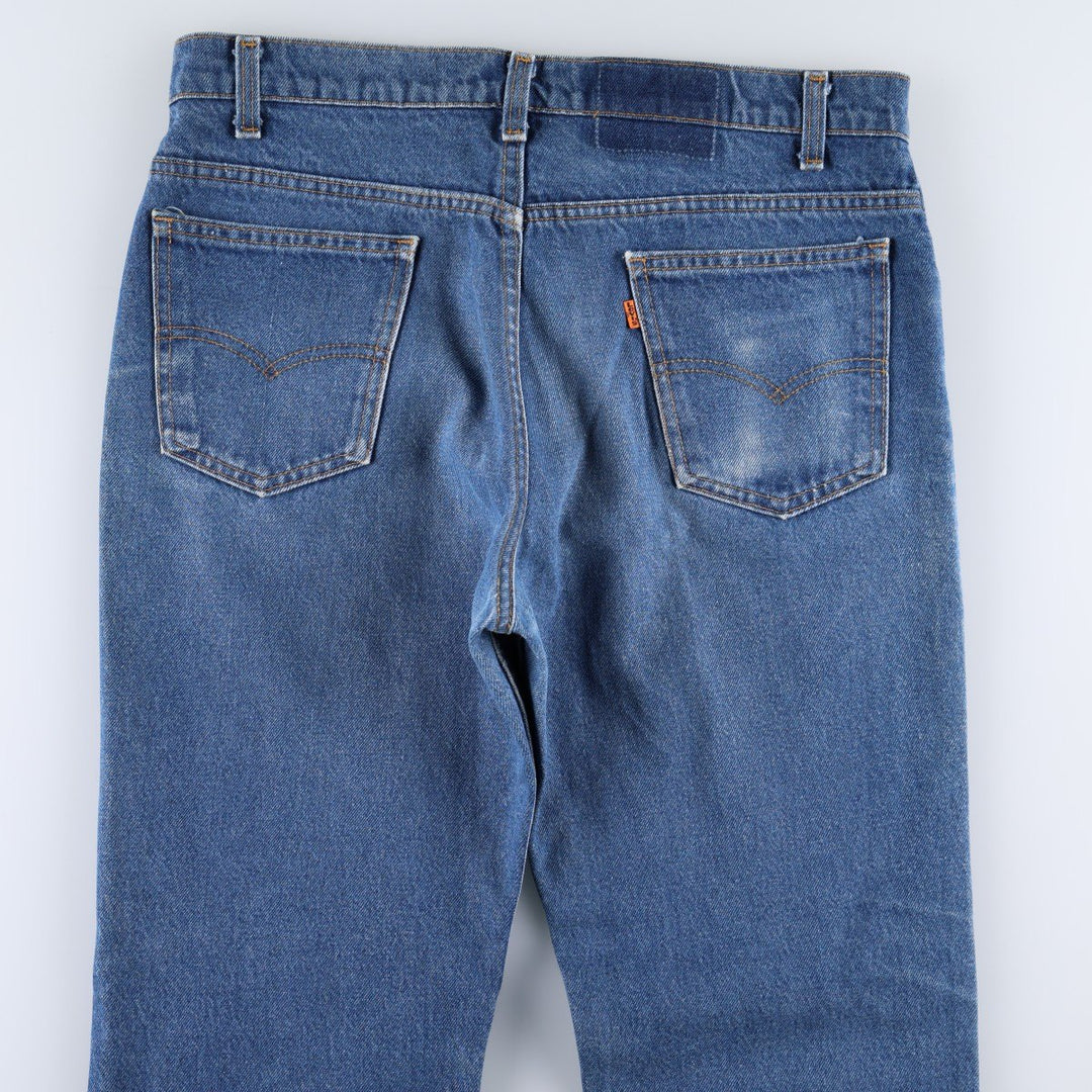 90'S Levi's 20517-0217 Orange Tab Bootcut Denim Pants Made in USA Men's W34 Vintage unclear blue type Vintage Second Hand