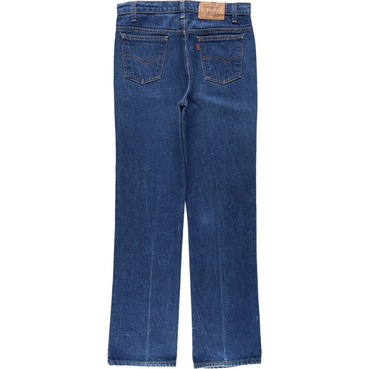 ~90'S Levi's 20517-0217 Orange Tab Bootcut Denim Pants, Made in USA, Men's W32 (approx.), Vintage cotton blue type Vintage Second Hand