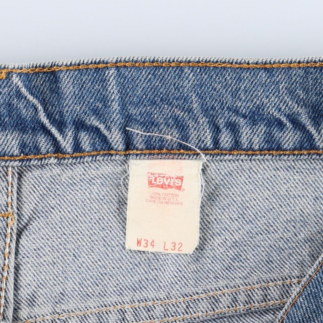 90'S Levi's 20517-0217 Orange Tab Bootcut Denim Pants Made in USA Men's W33 Vintage cotton blue type Vintage Second Hand