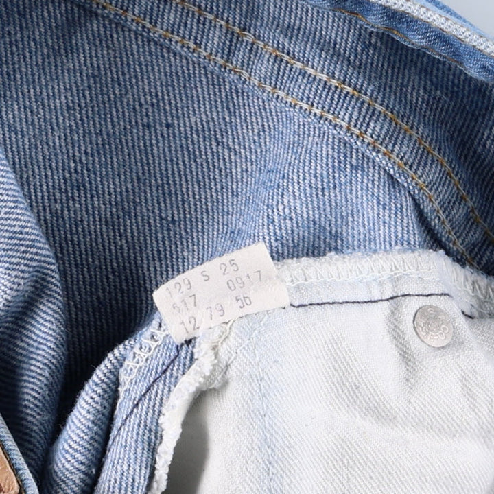 1970'S Levi's 517-0917 Orange Tab Bootcut Denim Pants, Made in USA, Men's Size W33 (approx.), Vintage cotton blue type Vintage Second Hand