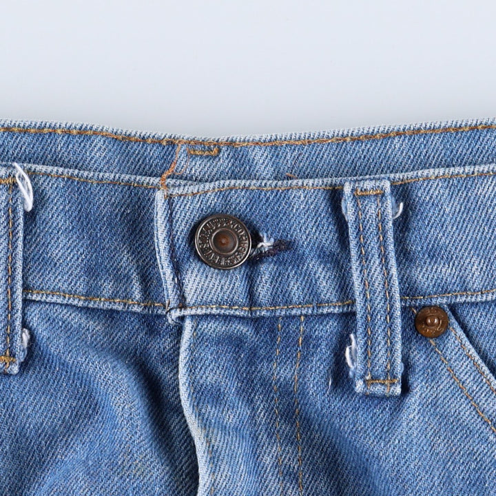 1970'S Levi's 517-0917 Orange Tab Bootcut Denim Pants, Made in USA, Men's Size W33 (approx.), Vintage cotton blue type Vintage Second Hand