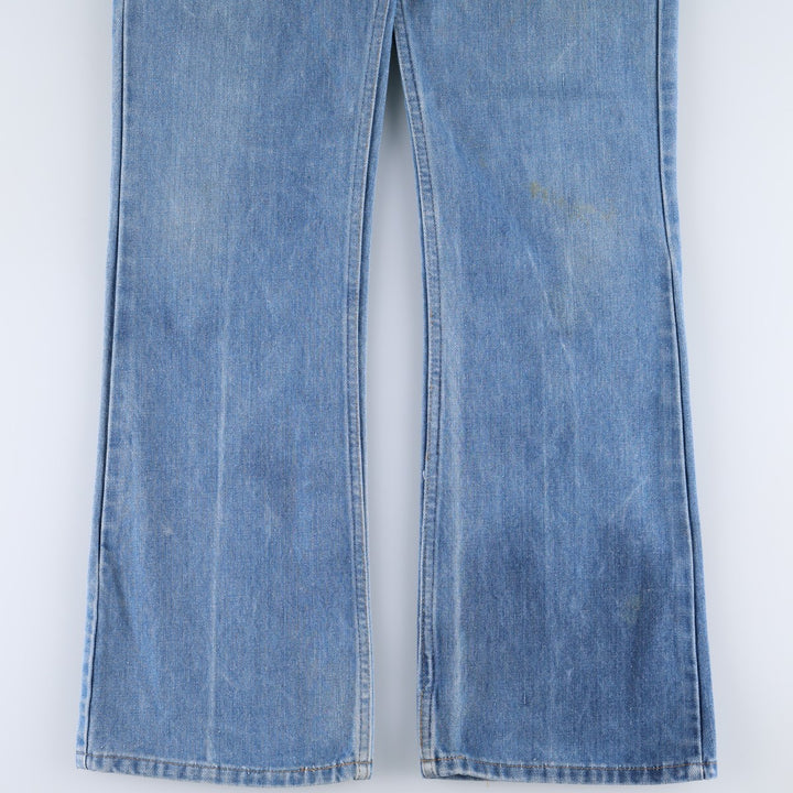 1970'S Levi's 517-0917 Orange Tab Bootcut Denim Pants, Made in USA, Men's Size W33 (approx.), Vintage cotton blue type Vintage Second Hand