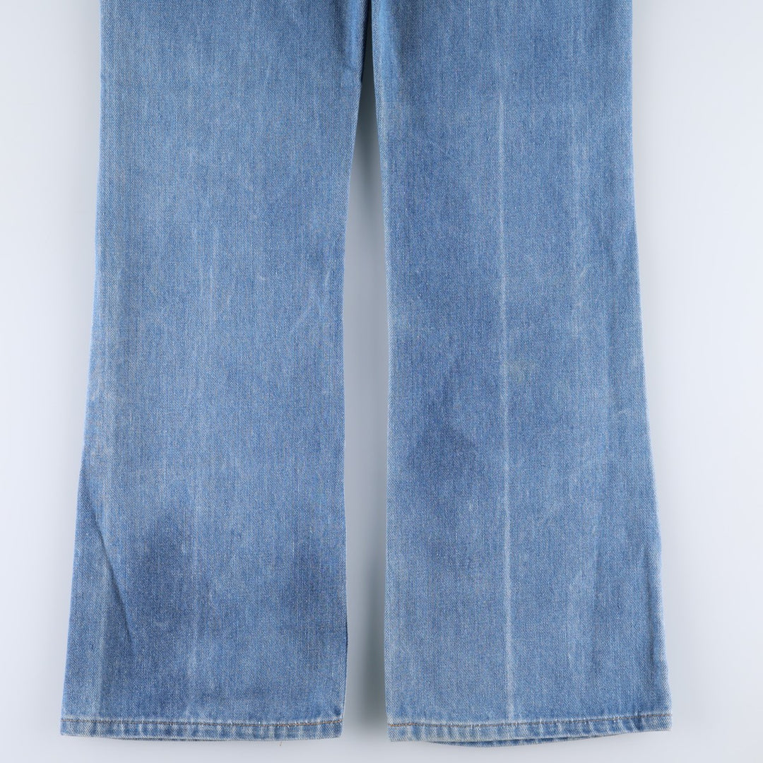 1970'S Levi's 517-0917 Orange Tab Bootcut Denim Pants, Made in USA, Men's Size W33 (approx.), Vintage cotton blue type Vintage Second Hand