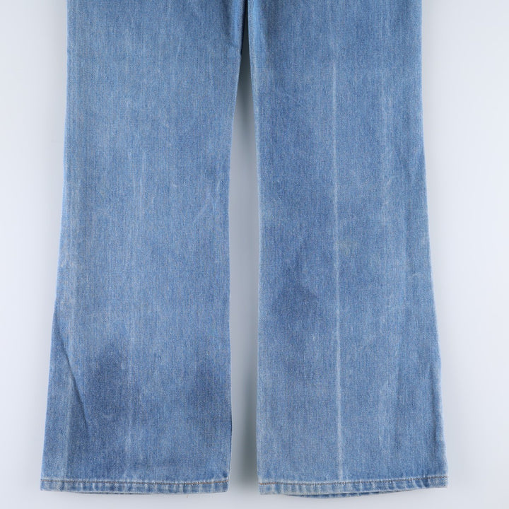 1970'S Levi's 517-0917 Orange Tab Bootcut Denim Pants, Made in USA, Men's Size W33 (approx.), Vintage cotton blue type Vintage Second Hand