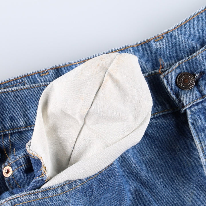 1970'S Levi's 517-0917 Orange Tab Bootcut Denim Pants, Made in USA, Men's Size W33 (approx.), Vintage cotton blue type Vintage Second Hand