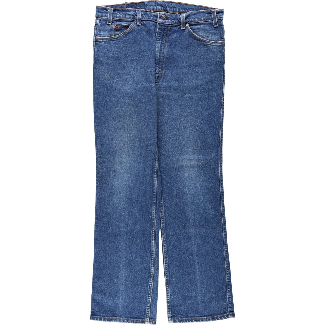 1990'S Levi's 40517-3616 Orange Tab Bootcut Denim Pants, Made in USA, Men's W35 (approx.), Vintage cotton blue type Vintage Second Hand