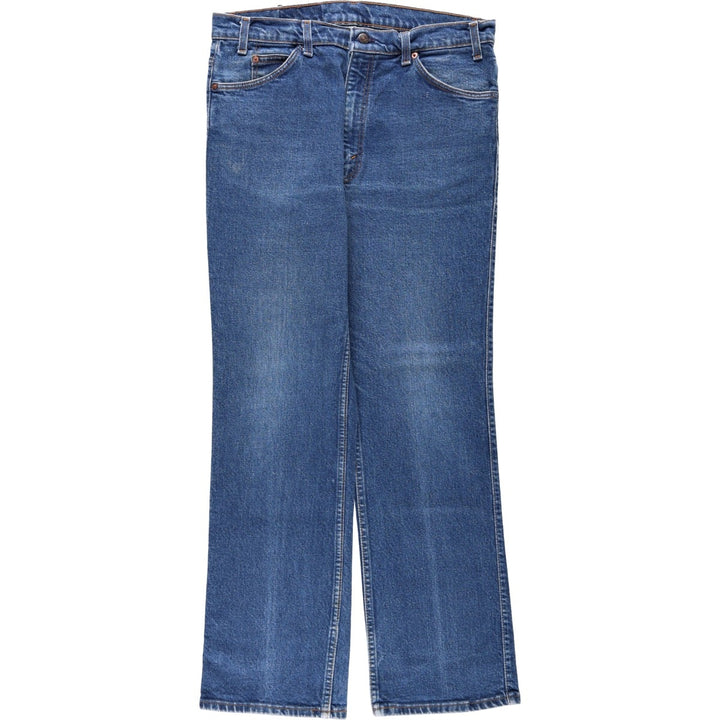 1990'S Levi's 40517-3616 Orange Tab Bootcut Denim Pants, Made in USA, Men's W35 (approx.), Vintage cotton blue type Vintage Second Hand