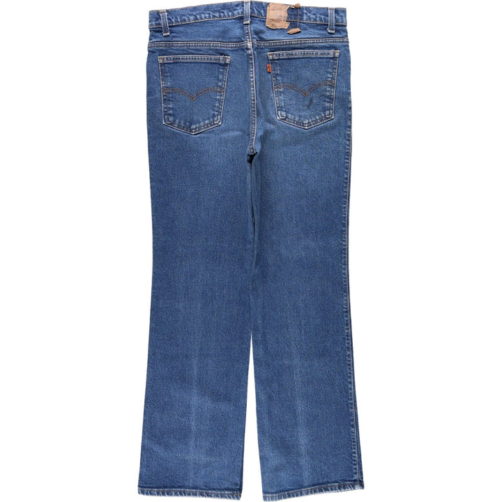 1990'S Levi's 40517-3616 Orange Tab Bootcut Denim Pants, Made in USA, Men's W35 (approx.), Vintage cotton blue type Vintage Second Hand