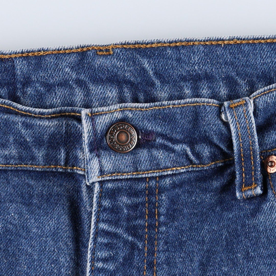 1990'S Levi's 40517-3616 Orange Tab Bootcut Denim Pants, Made in USA, Men's W35 (approx.), Vintage cotton blue type Vintage Second Hand