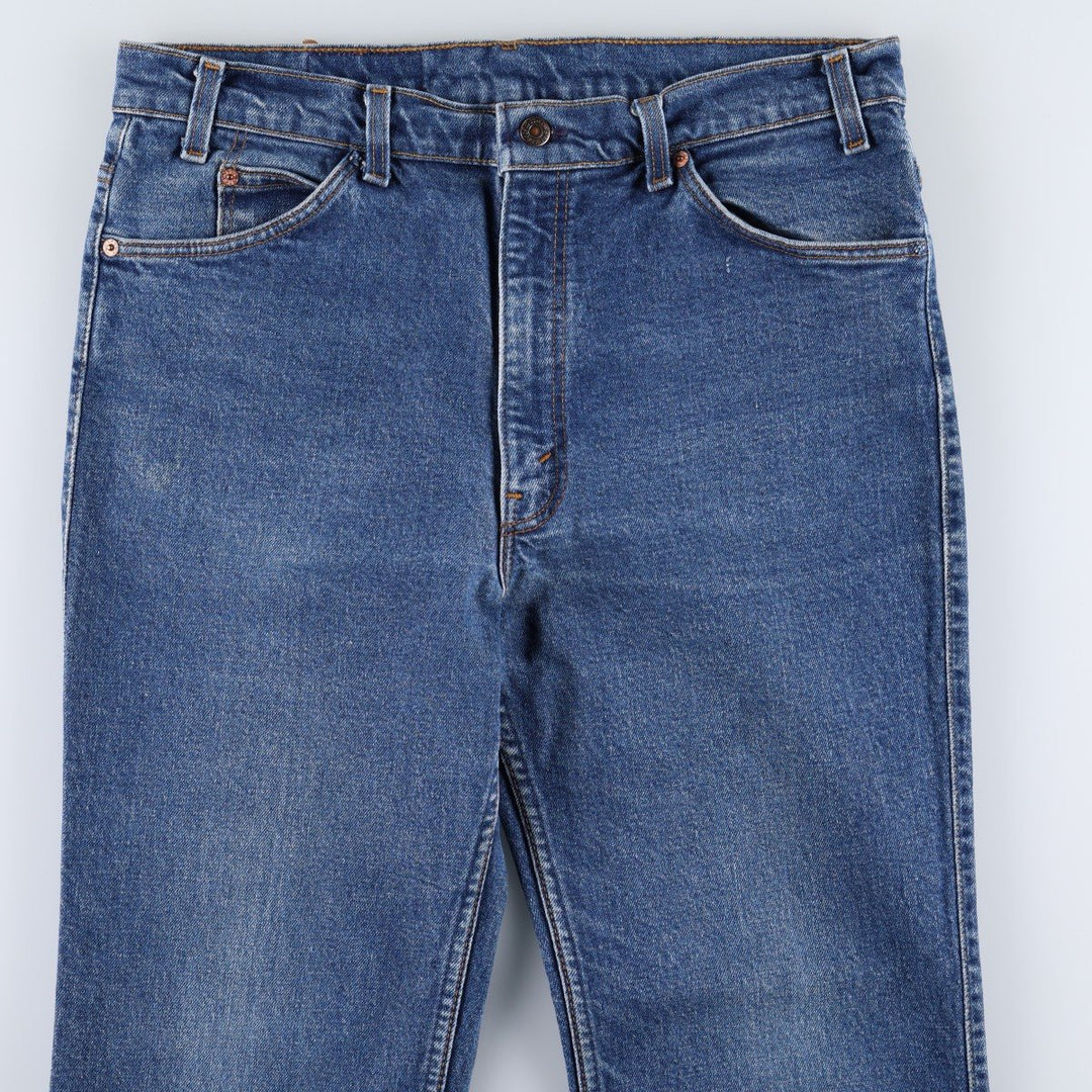 1990'S Levi's 40517-3616 Orange Tab Bootcut Denim Pants, Made in USA, Men's W35 (approx.), Vintage cotton blue type Vintage Second Hand