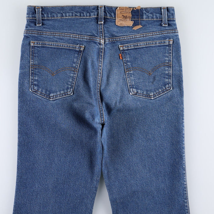 1990'S Levi's 40517-3616 Orange Tab Bootcut Denim Pants, Made in USA, Men's W35 (approx.), Vintage cotton blue type Vintage Second Hand