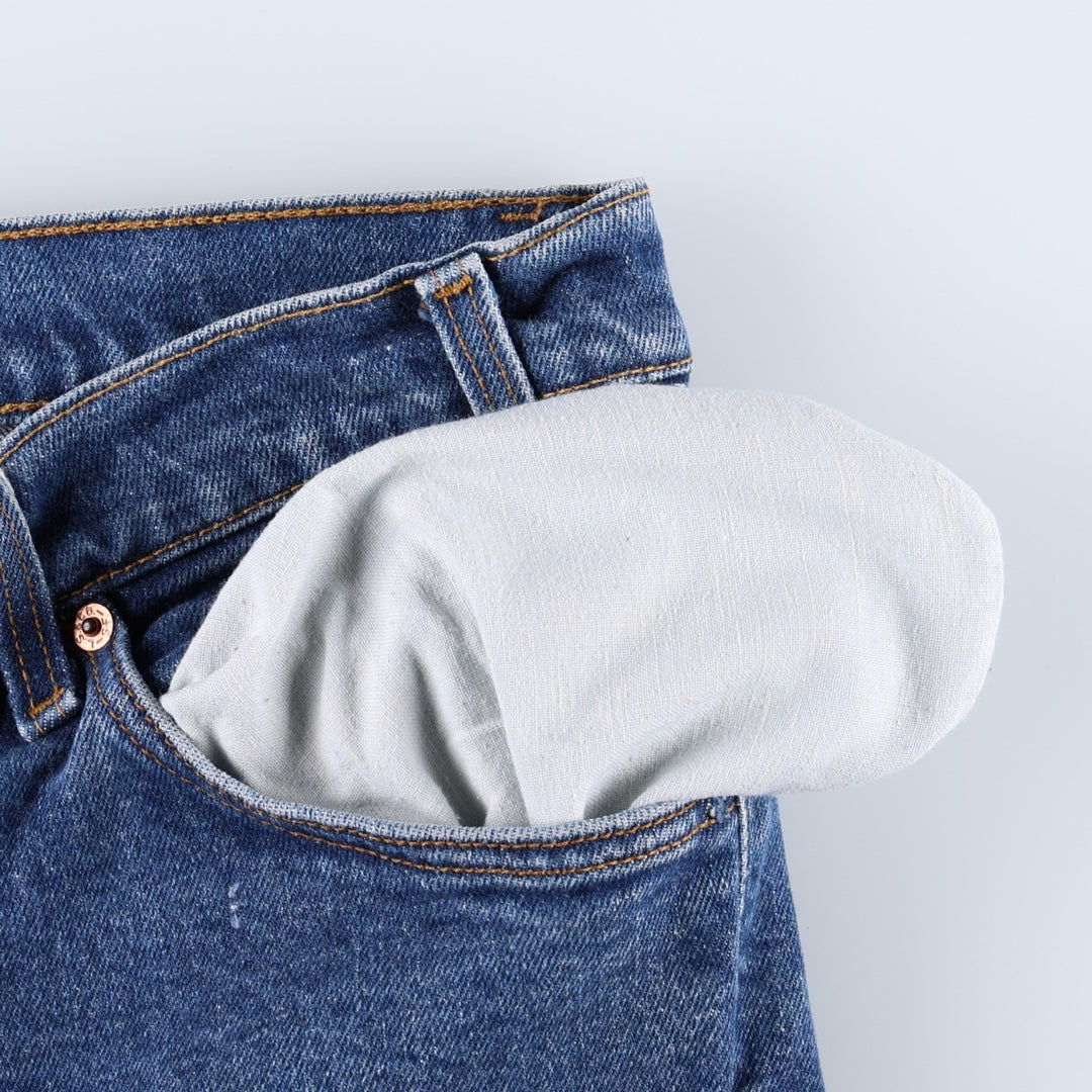 1990'S Levi's 40517-3616 Orange Tab Bootcut Denim Pants, Made in USA, Men's W35 (approx.), Vintage cotton blue type Vintage Second Hand
