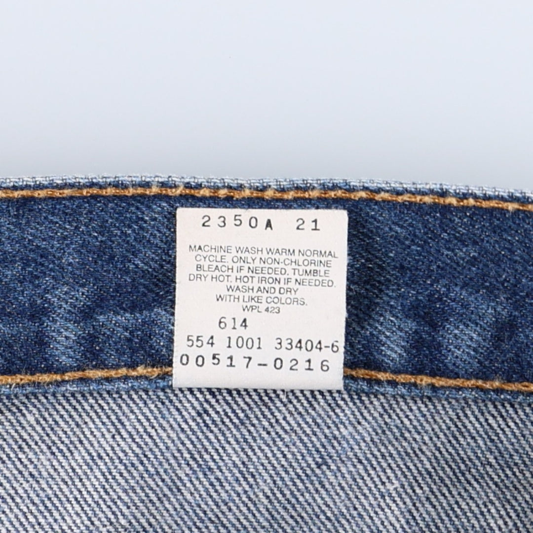 00'S Levi's 517 BOOT CUT Bootcut Denim Pants Made in USA Men's W35 cotton blue type Vintage Second Hand