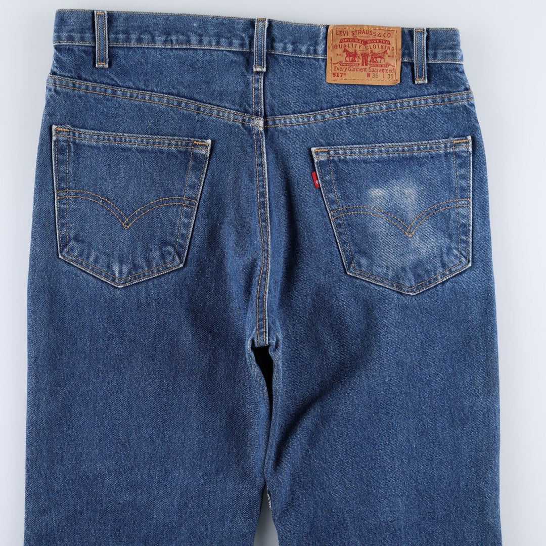 00'S Levi's 517 BOOT CUT Bootcut Denim Pants Made in USA Men's W35 cotton blue type Vintage Second Hand
