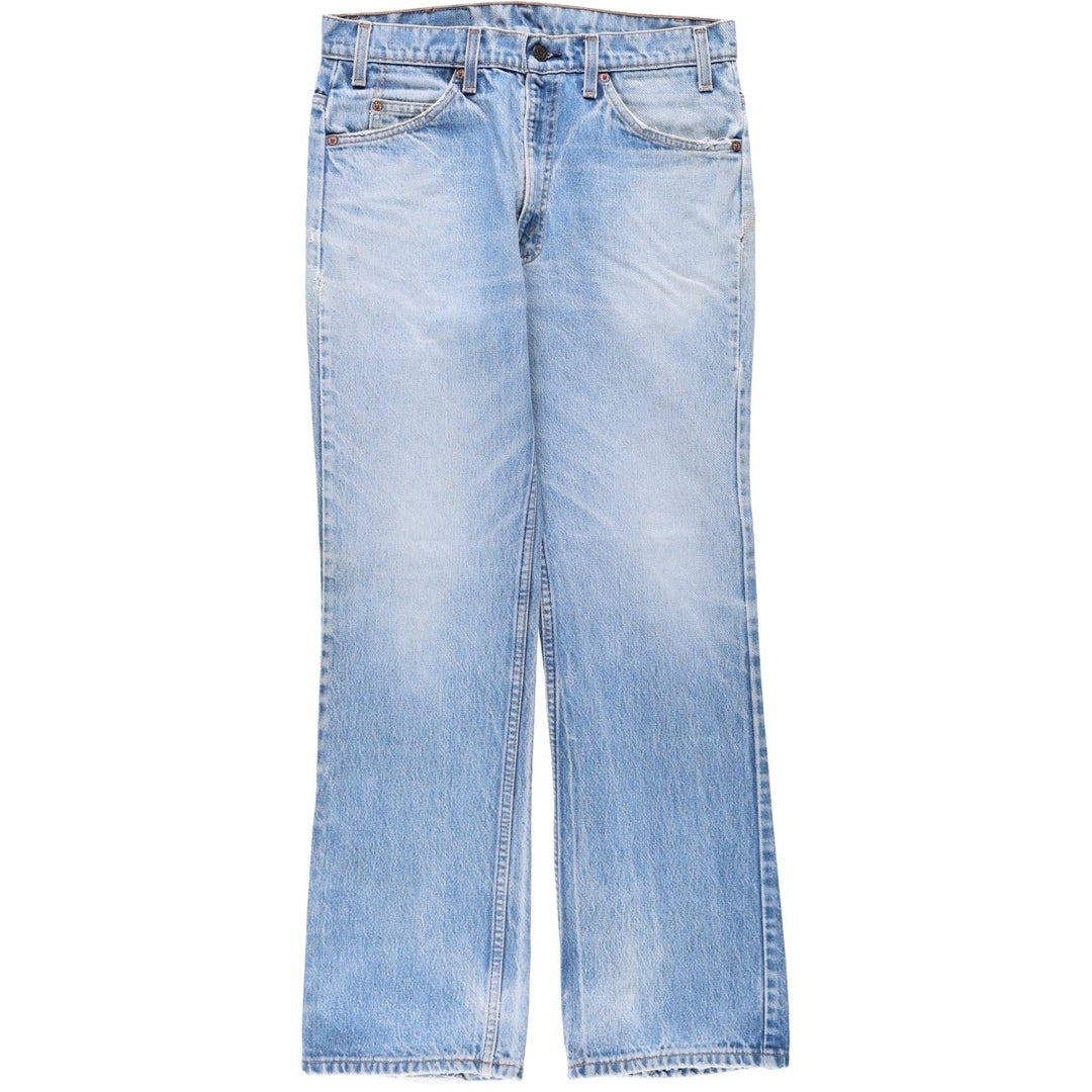 ~1990'S Levi's 517 Orange Tab Bootcut Denim Pants, Made in USA, Men's W32 (approx.), Vintage unclear blue type Vintage Second Hand