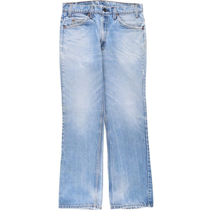 ~1990'S Levi's 517 Orange Tab Bootcut Denim Pants, Made in USA, Men's W32 (approx.), Vintage unclear blue type Vintage Second Hand