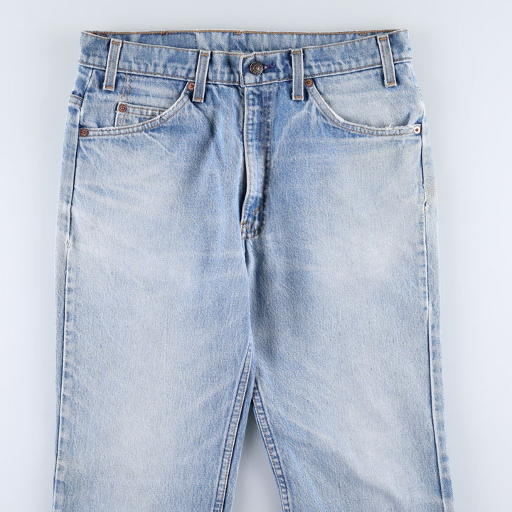 ~1990'S Levi's 517 Orange Tab Bootcut Denim Pants, Made in USA, Men's W32 (approx.), Vintage unclear blue type Vintage Second Hand