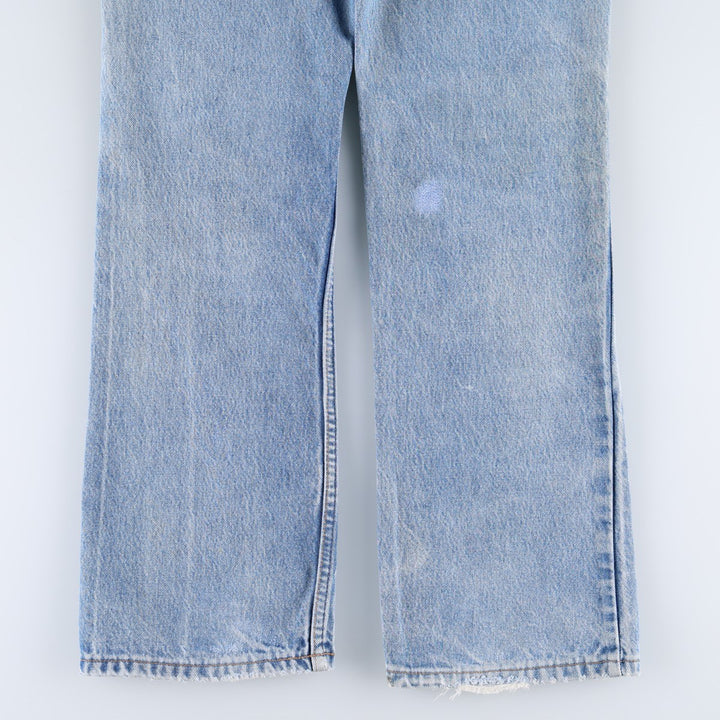~1990'S Levi's 517 Orange Tab Bootcut Denim Pants, Made in USA, Men's W32 (approx.), Vintage unclear blue type Vintage Second Hand