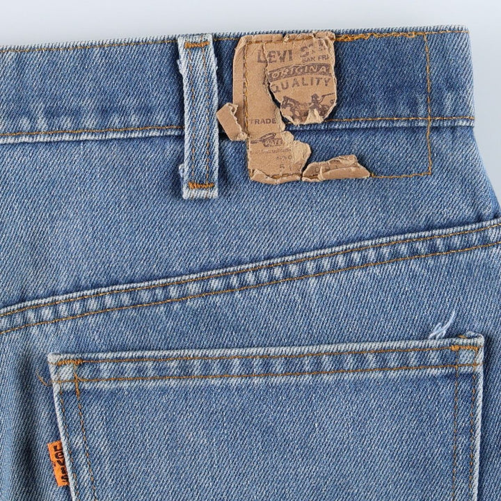 ~1990'S Levi's 517-0917 Orange Tab Bootcut Denim Pants, Men's W37 (approx.), Vintage unclear blue type Vintage Second Hand
