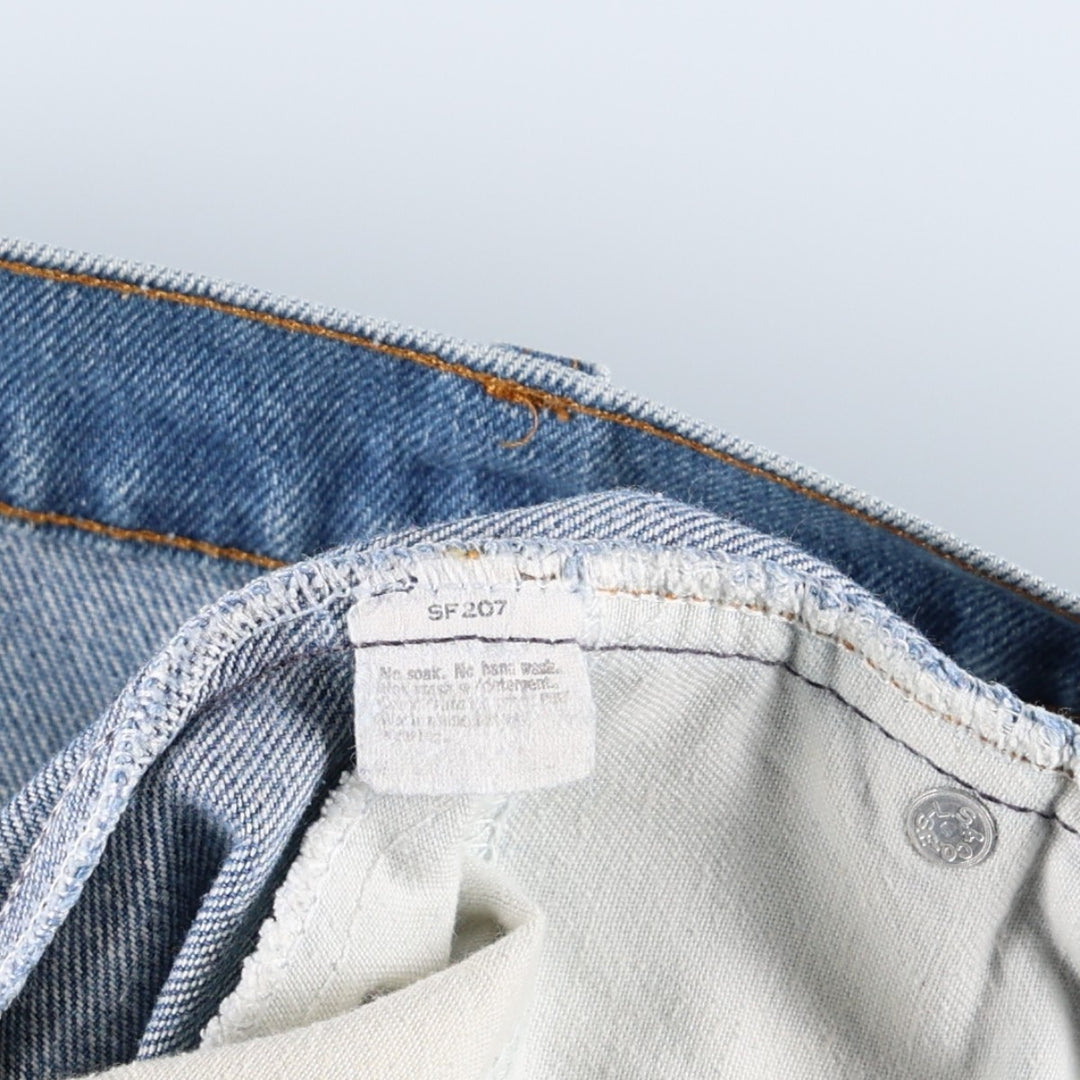 ~1990'S Levi's 517-0917 Orange Tab Bootcut Denim Pants, Men's W37 (approx.), Vintage unclear blue type Vintage Second Hand