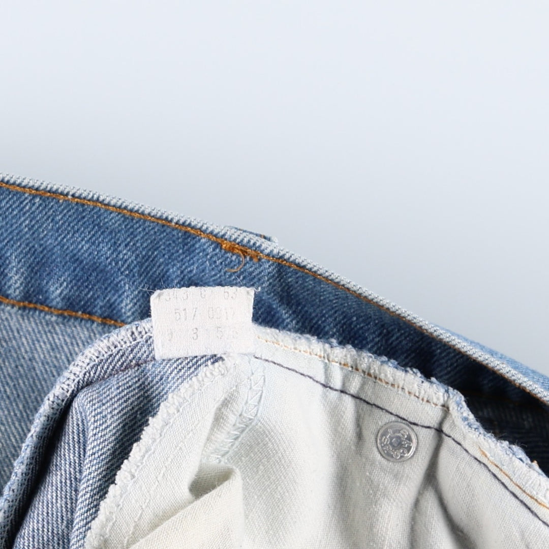 ~1990'S Levi's 517-0917 Orange Tab Bootcut Denim Pants, Men's W37 (approx.), Vintage unclear blue type Vintage Second Hand