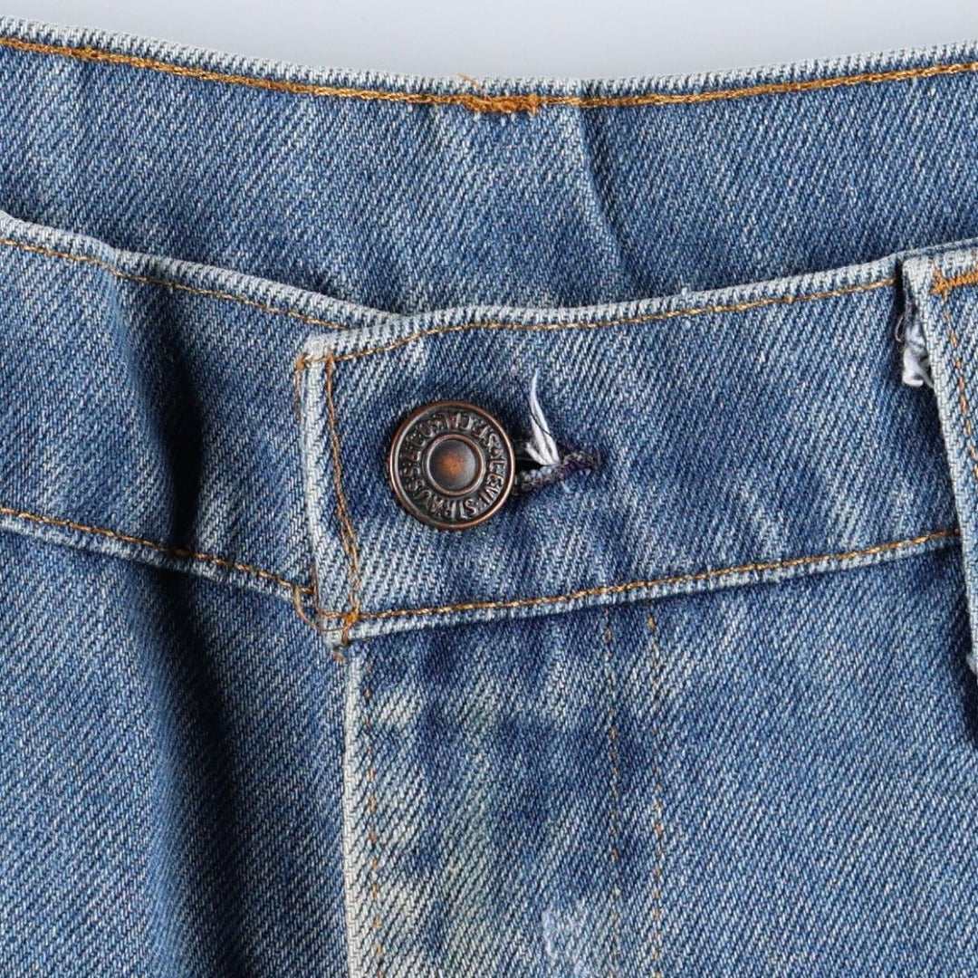 ~1990'S Levi's 517-0917 Orange Tab Bootcut Denim Pants, Men's W37 (approx.), Vintage unclear blue type Vintage Second Hand