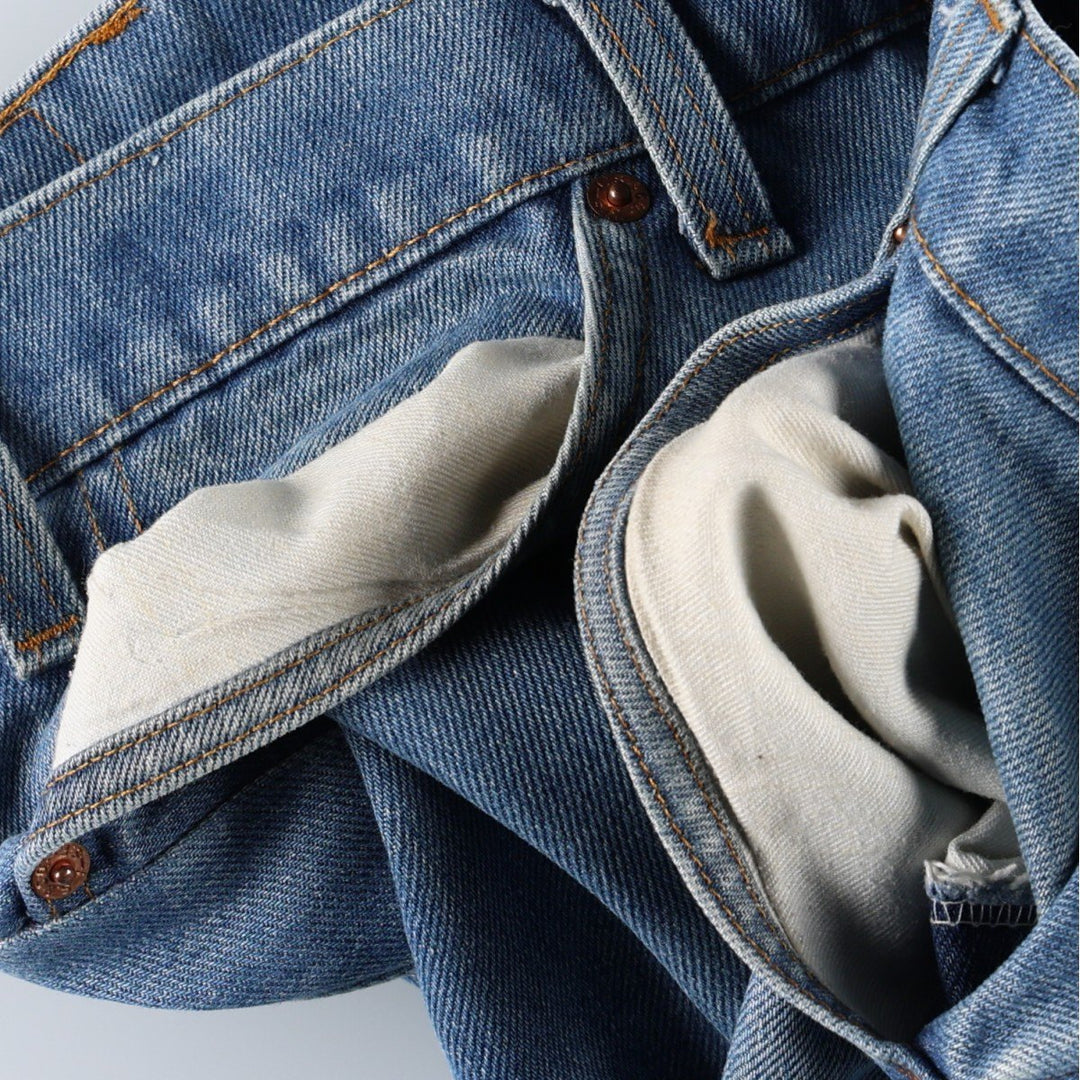 ~1990'S Levi's 517-0917 Orange Tab Bootcut Denim Pants, Men's W37 (approx.), Vintage unclear blue type Vintage Second Hand