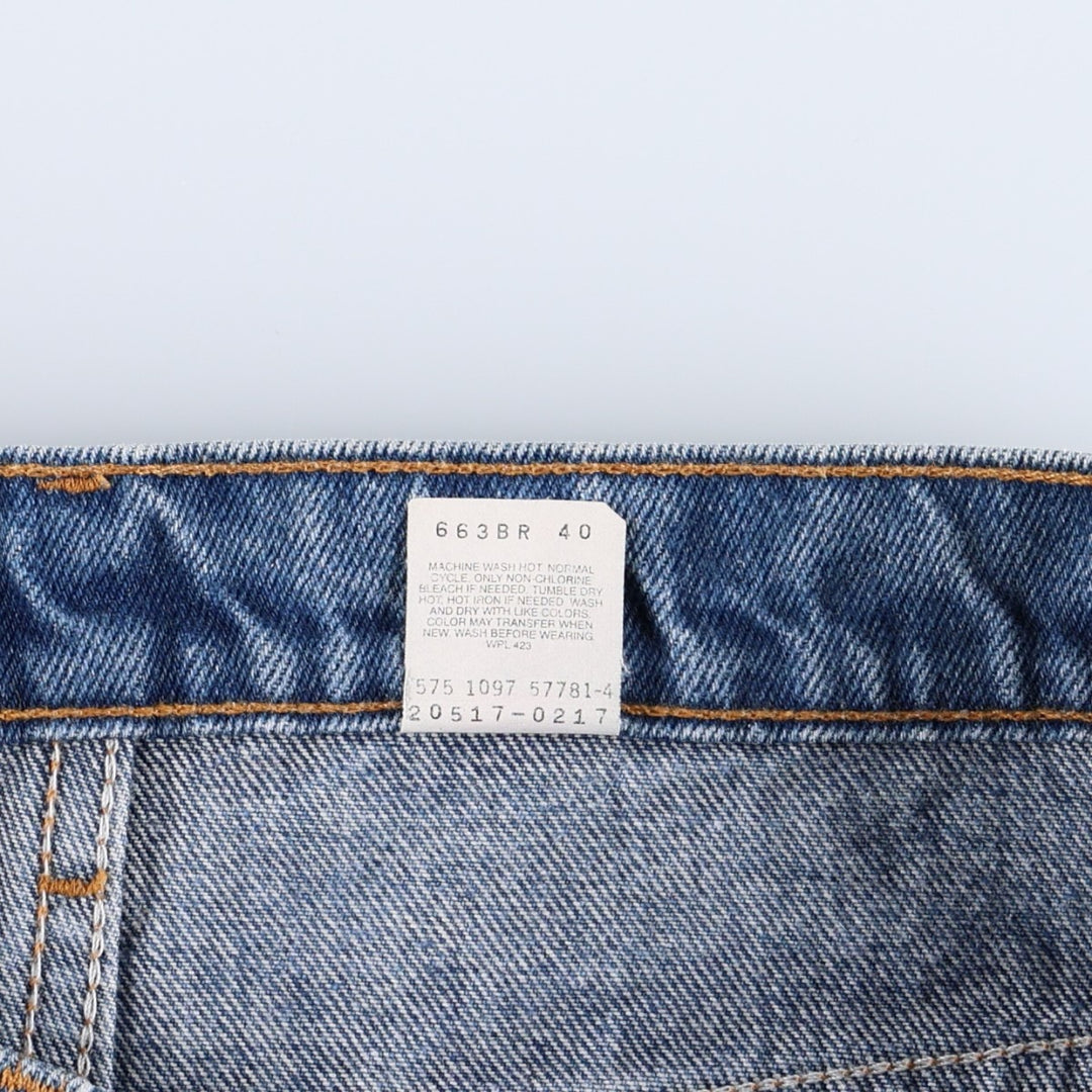 90'S Levi's 20517-0217 Orange Tab Bootcut Denim Pants Made in USA Men's W35 Vintage cotton blue type Vintage Second Hand