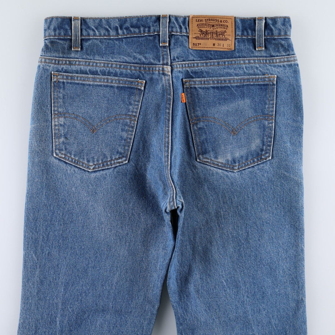 90'S Levi's 20517-0217 Orange Tab Bootcut Denim Pants Made in USA Men's W35 Vintage cotton blue type Vintage Second Hand