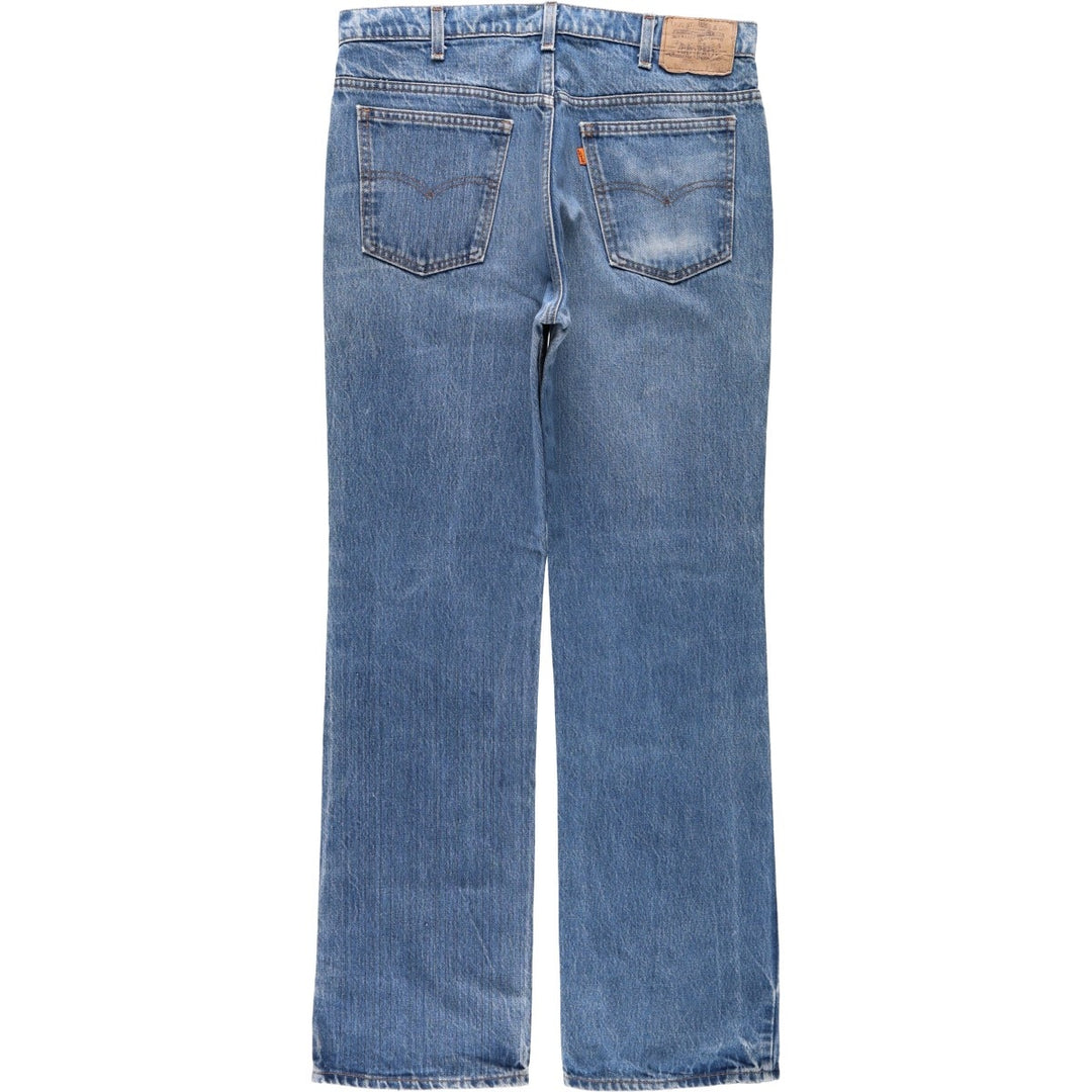 ~90'S Levi's 20517-0217 Orange Tab Bootcut Denim Pants Made in USA Men's W35 Vintage cotton blue type Vintage Second Hand