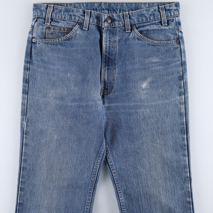 ~90'S Levi's 20517-0217 Orange Tab Bootcut Denim Pants Made in USA Men's W35 Vintage cotton blue type Vintage Second Hand