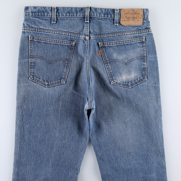 ~90'S Levi's 20517-0217 Orange Tab Bootcut Denim Pants Made in USA Men's W35 Vintage cotton blue type Vintage Second Hand