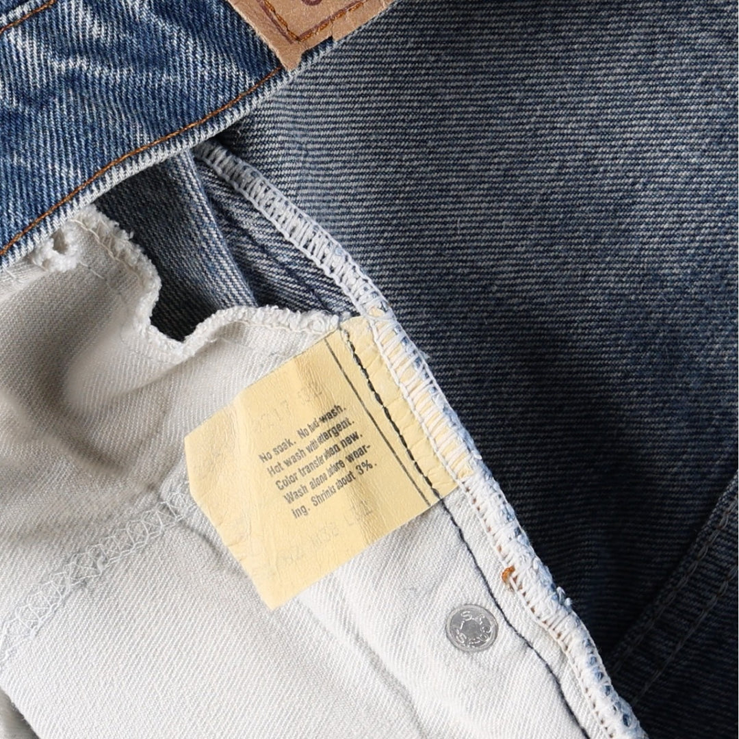 ~90'S Levi's 20517-0217 Bootcut Denim Pants, Made in USA, Men's W37 equivalent, Vintage cotton blue type Vintage Second Hand