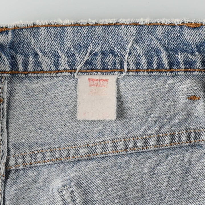 Levi's 517 Orange Tab Bootcut Denim Pants, Made in USA, Men's Size W31 (approx.), Vintage cotton blue type Vintage Second Hand