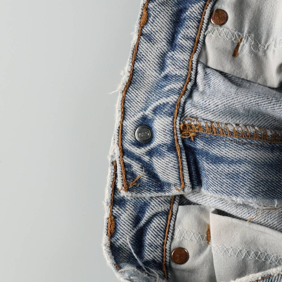 Levi's 517 Orange Tab Bootcut Denim Pants, Made in USA, Men's Size W31 (approx.), Vintage cotton blue type Vintage Second Hand
