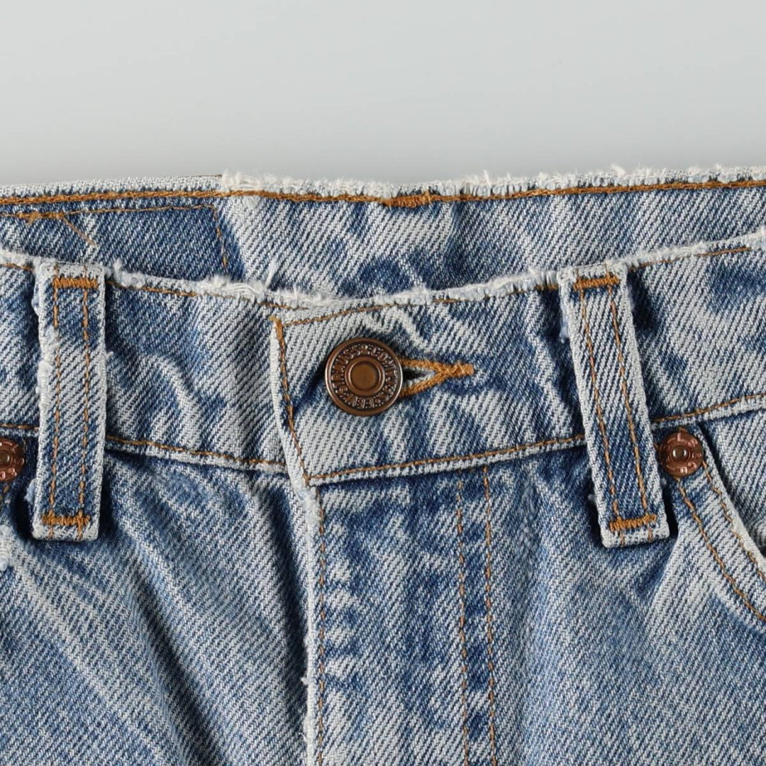 Levi's 517 Orange Tab Bootcut Denim Pants, Made in USA, Men's Size W31 (approx.), Vintage cotton blue type Vintage Second Hand