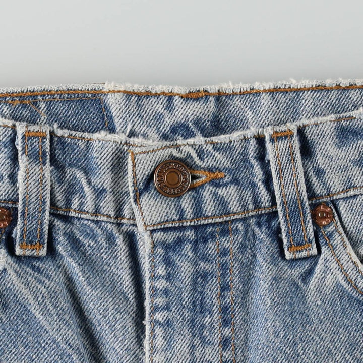 Levi's 517 Orange Tab Bootcut Denim Pants, Made in USA, Men's Size W31 (approx.), Vintage cotton blue type Vintage Second Hand