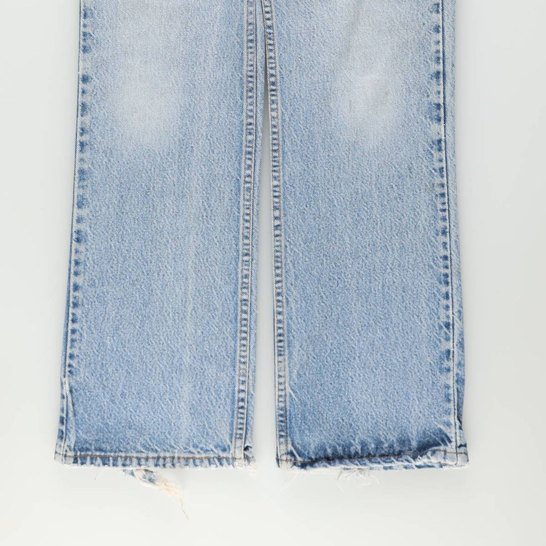 Levi's 517 Orange Tab Bootcut Denim Pants, Made in USA, Men's Size W31 (approx.), Vintage cotton blue type Vintage Second Hand