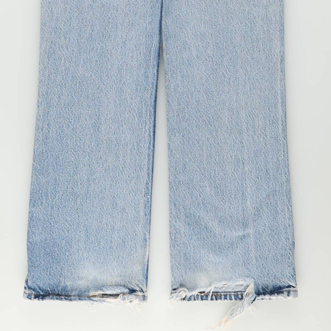 Levi's 517 Orange Tab Bootcut Denim Pants, Made in USA, Men's Size W31 (approx.), Vintage cotton blue type Vintage Second Hand