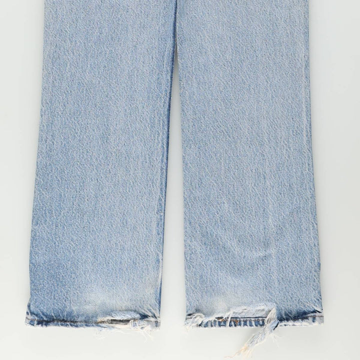 Levi's 517 Orange Tab Bootcut Denim Pants, Made in USA, Men's Size W31 (approx.), Vintage cotton blue type Vintage Second Hand