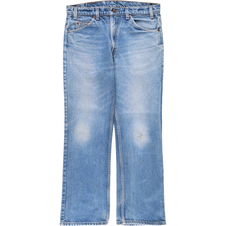 90'S Levi's 20517-0217 Orange Tab Bootcut Denim Pants, Made in USA, Men's Size 36, Vintage cotton blue type Vintage Second Hand