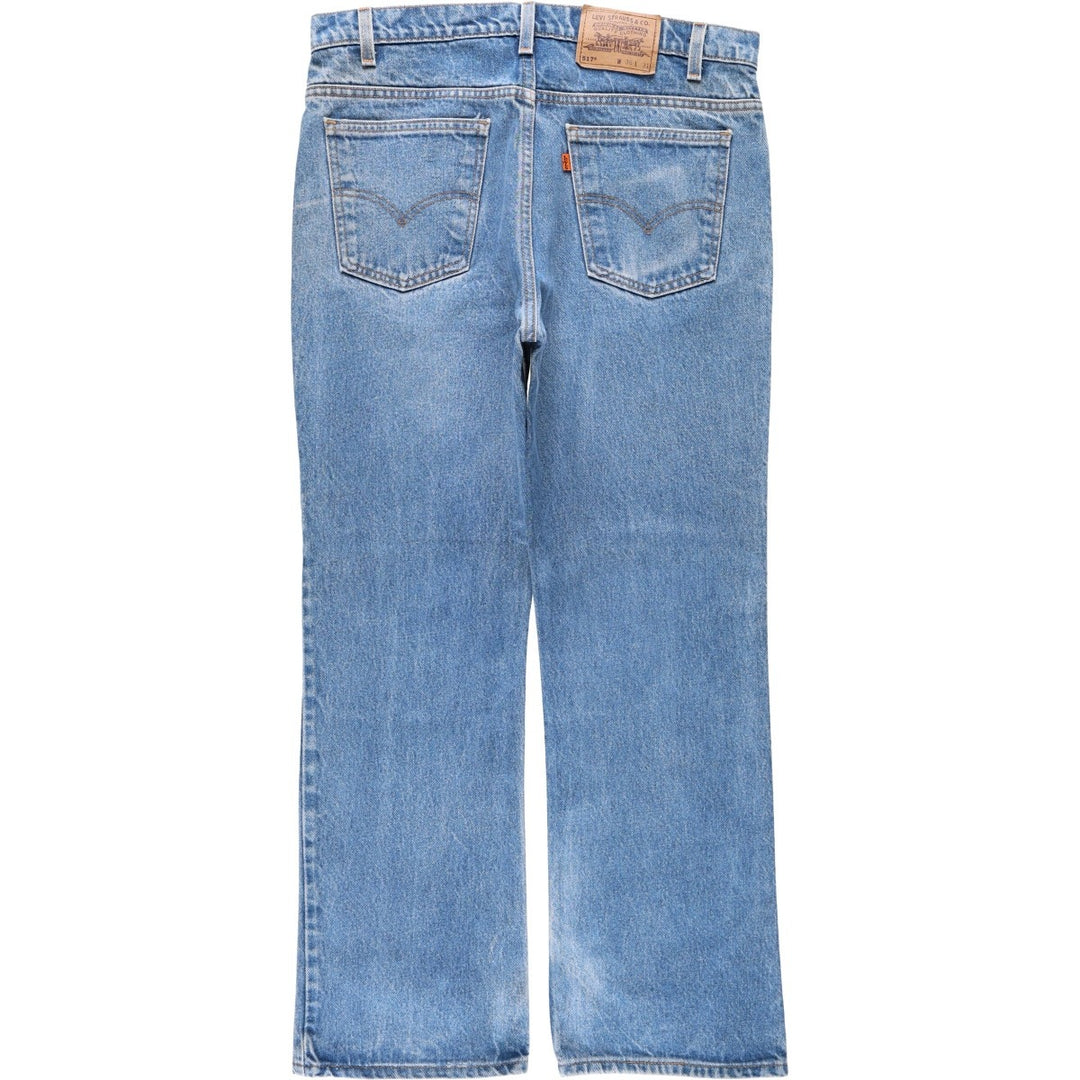 90'S Levi's 20517-0217 Orange Tab Bootcut Denim Pants, Made in USA, Men's Size 36, Vintage cotton blue type Vintage Second Hand
