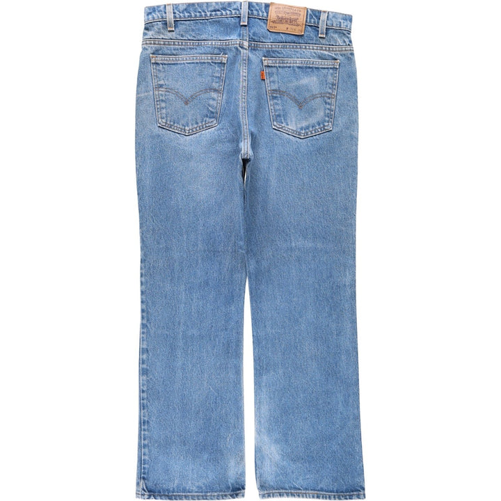 90'S Levi's 20517-0217 Orange Tab Bootcut Denim Pants, Made in USA, Men's Size 36, Vintage cotton blue type Vintage Second Hand