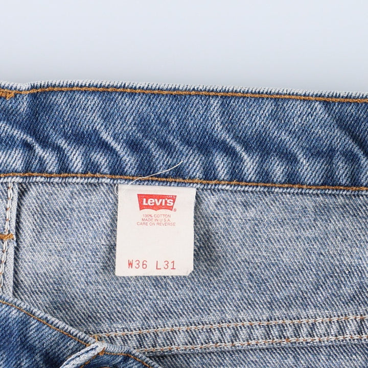 90'S Levi's 20517-0217 Orange Tab Bootcut Denim Pants, Made in USA, Men's Size 36, Vintage cotton blue type Vintage Second Hand