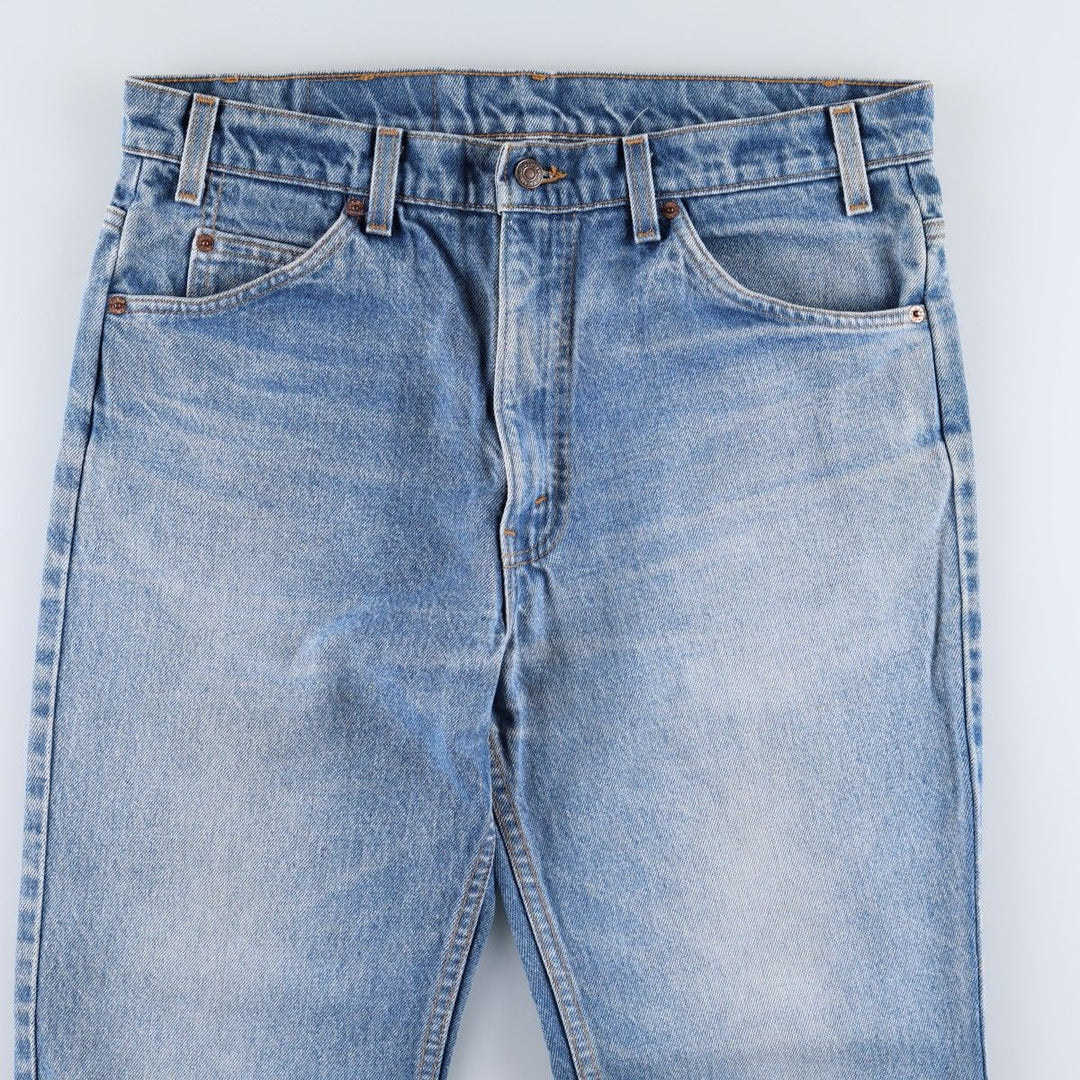 90'S Levi's 20517-0217 Orange Tab Bootcut Denim Pants, Made in USA, Men's Size 36, Vintage cotton blue type Vintage Second Hand