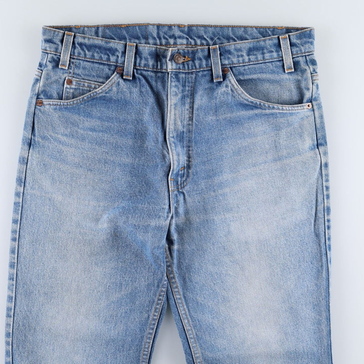 90'S Levi's 20517-0217 Orange Tab Bootcut Denim Pants, Made in USA, Men's Size 36, Vintage cotton blue type Vintage Second Hand