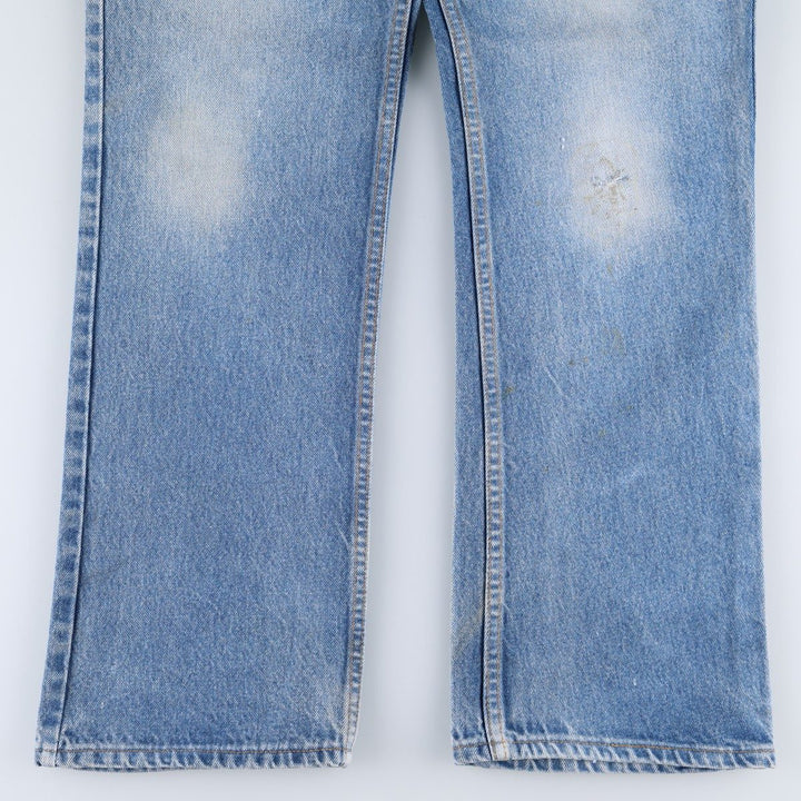 90'S Levi's 20517-0217 Orange Tab Bootcut Denim Pants, Made in USA, Men's Size 36, Vintage cotton blue type Vintage Second Hand