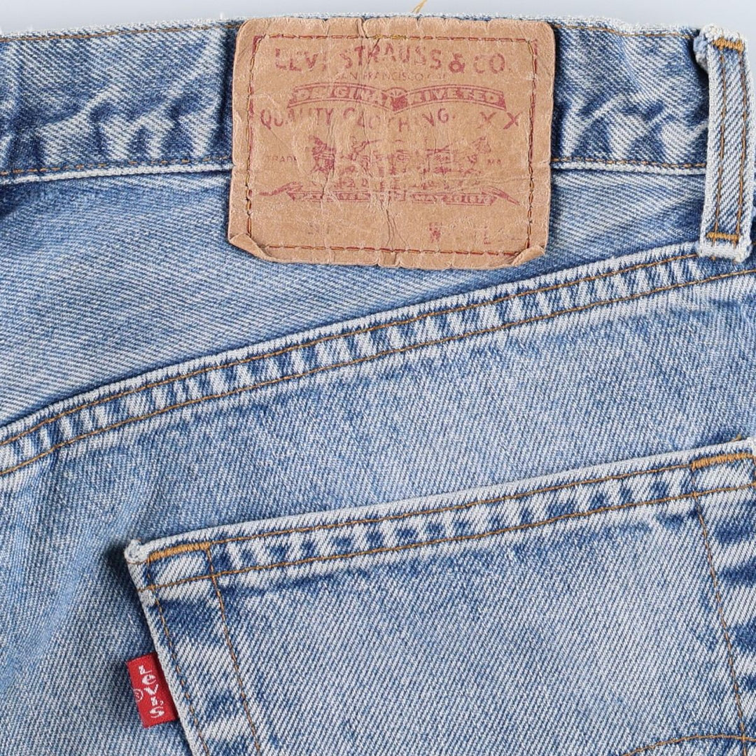 1990'S Levi's 517 0814 Bootcut Denim Pants, Made in France, Men's Size W32 (approx.), Vintage cotton blue type Vintage Second Hand